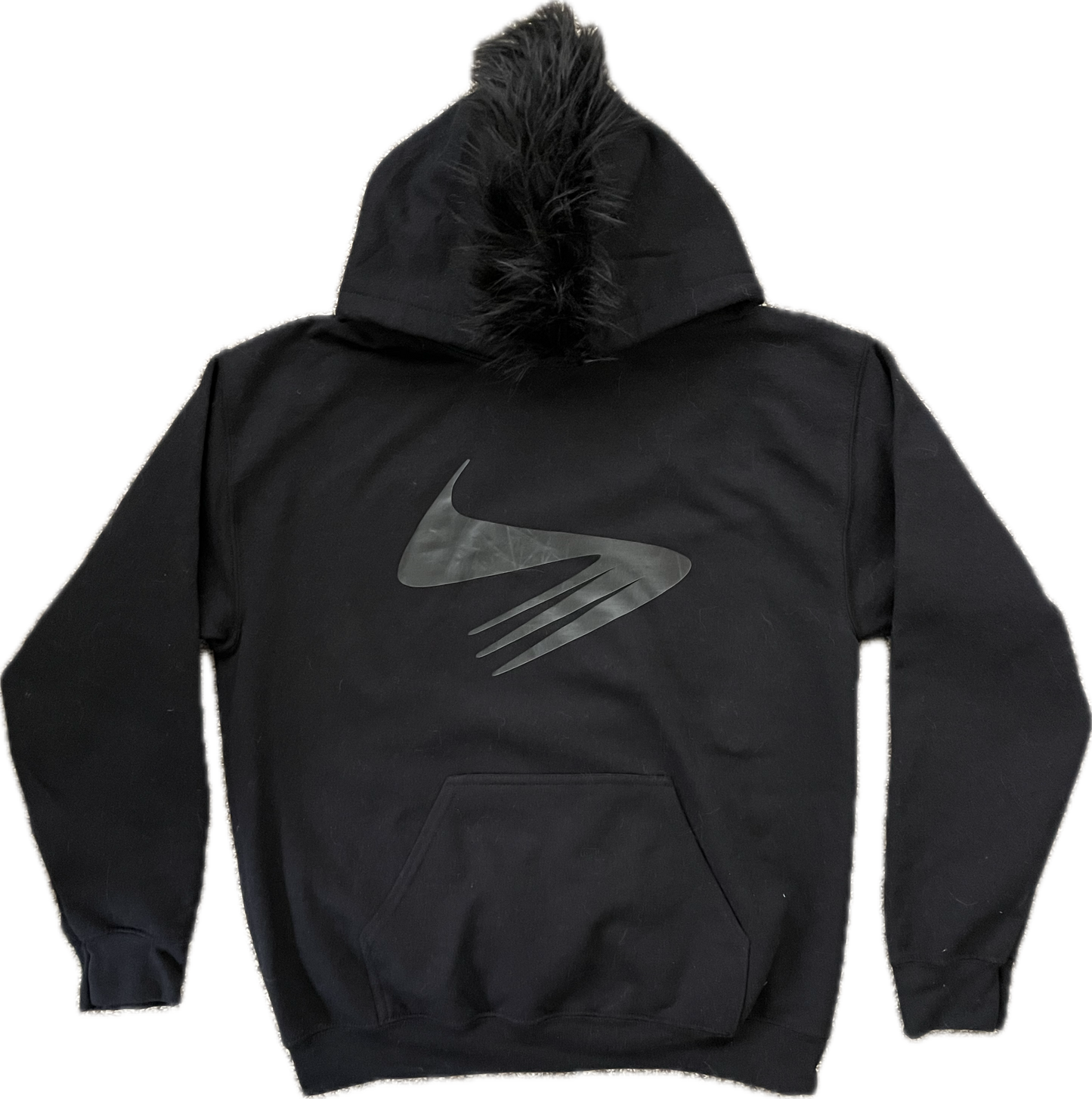 MOHAWK FUR HOODIE (BLACK)