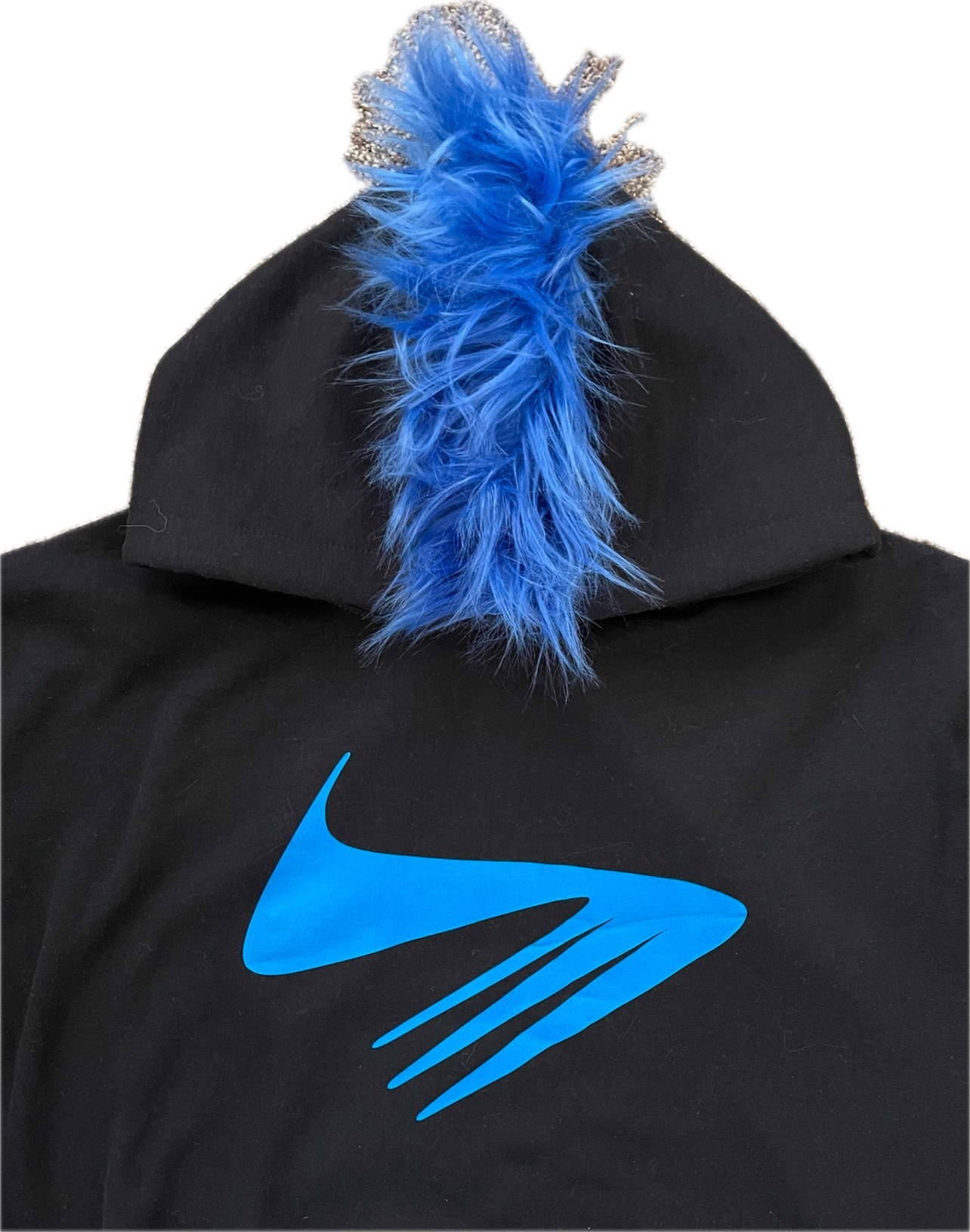 MOHAWK FUR HOODIE (BLUE)