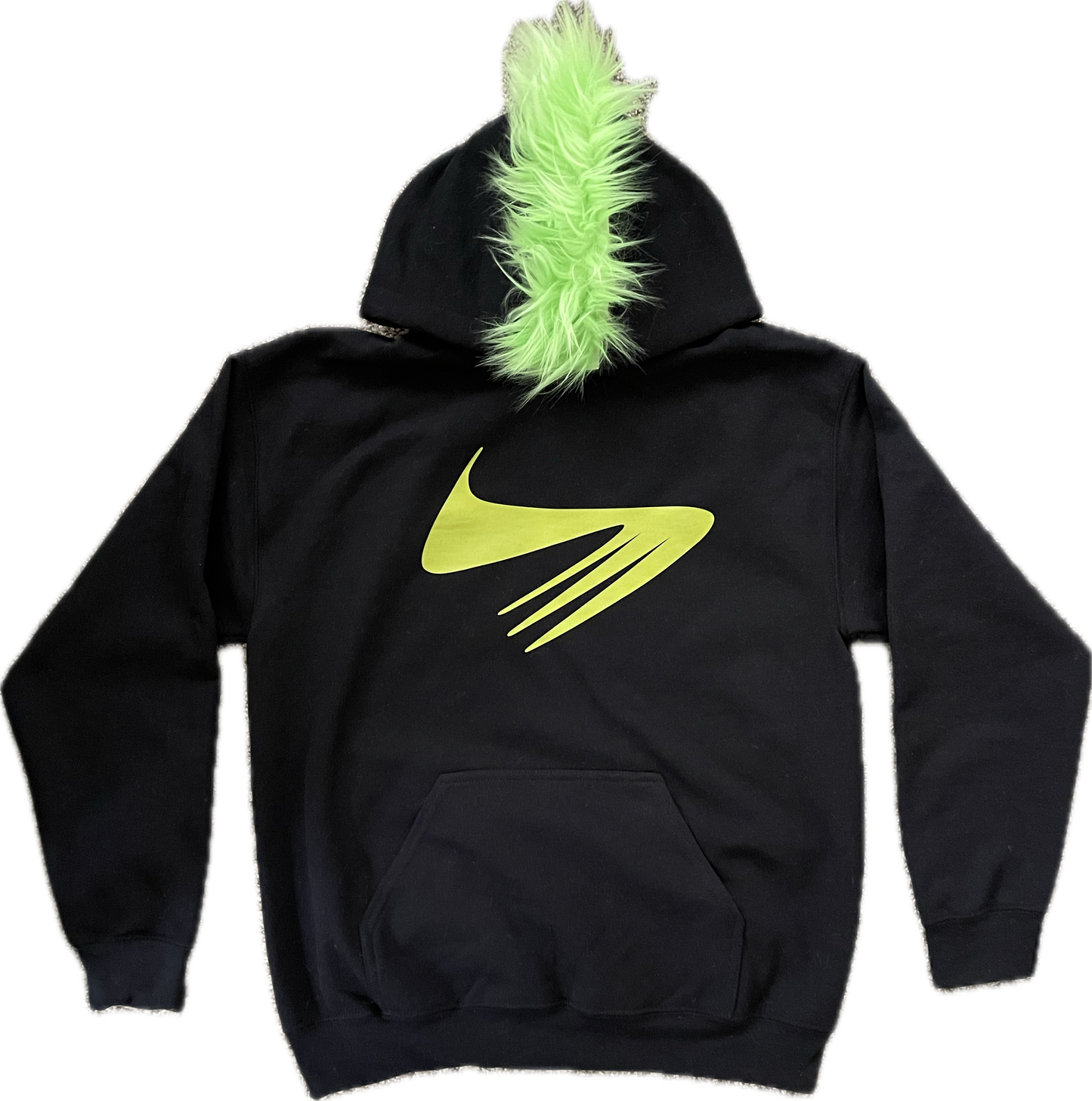 MOHAWK FUR HOODIE (GREEN)